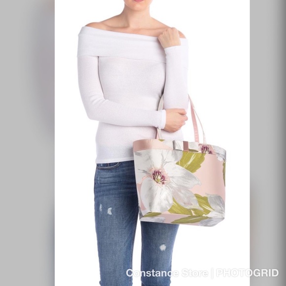 Ted Baker London Cherrey Chatsworth Satin Shopper - Picture 2 of 7